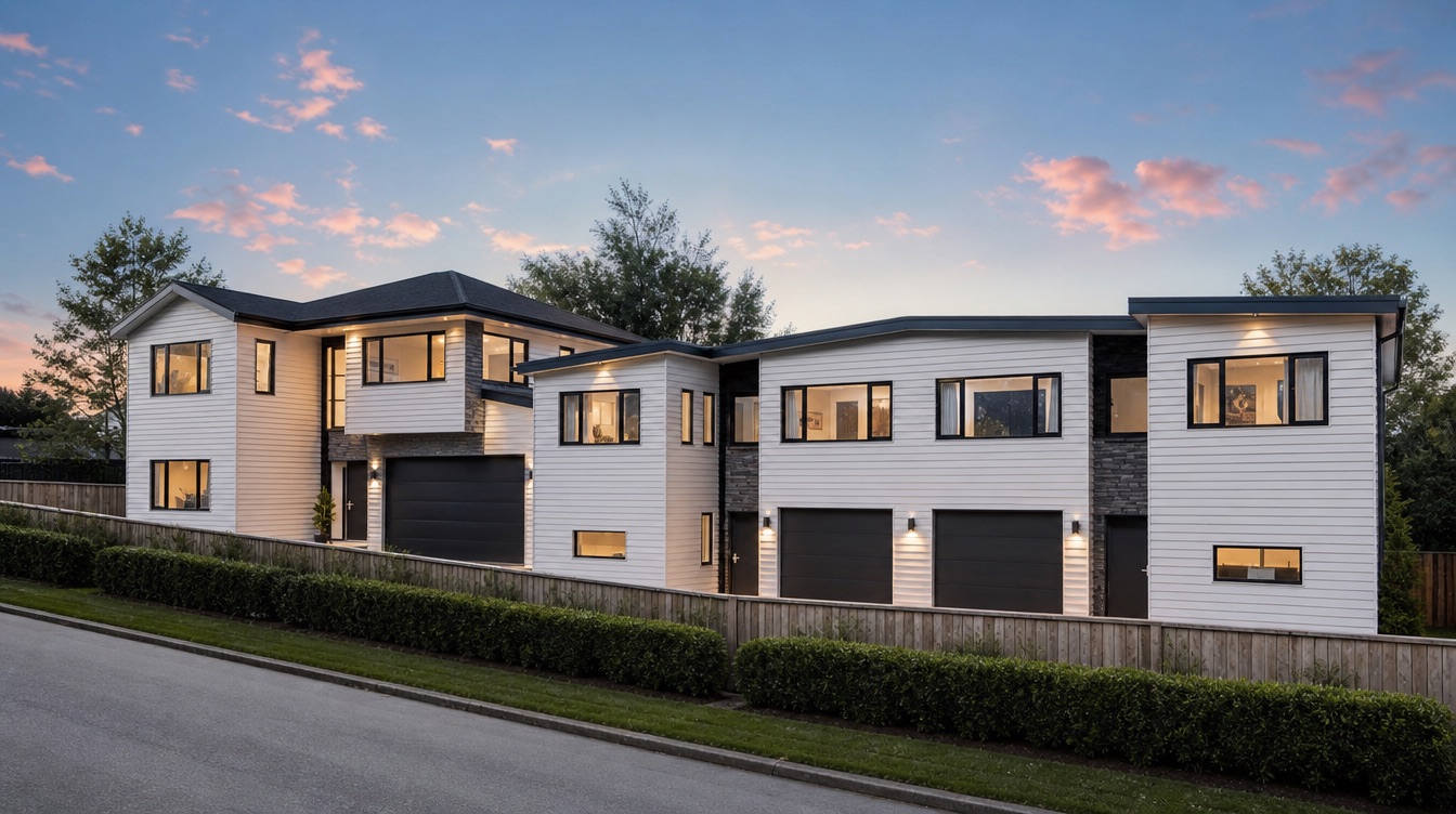 The finished homes