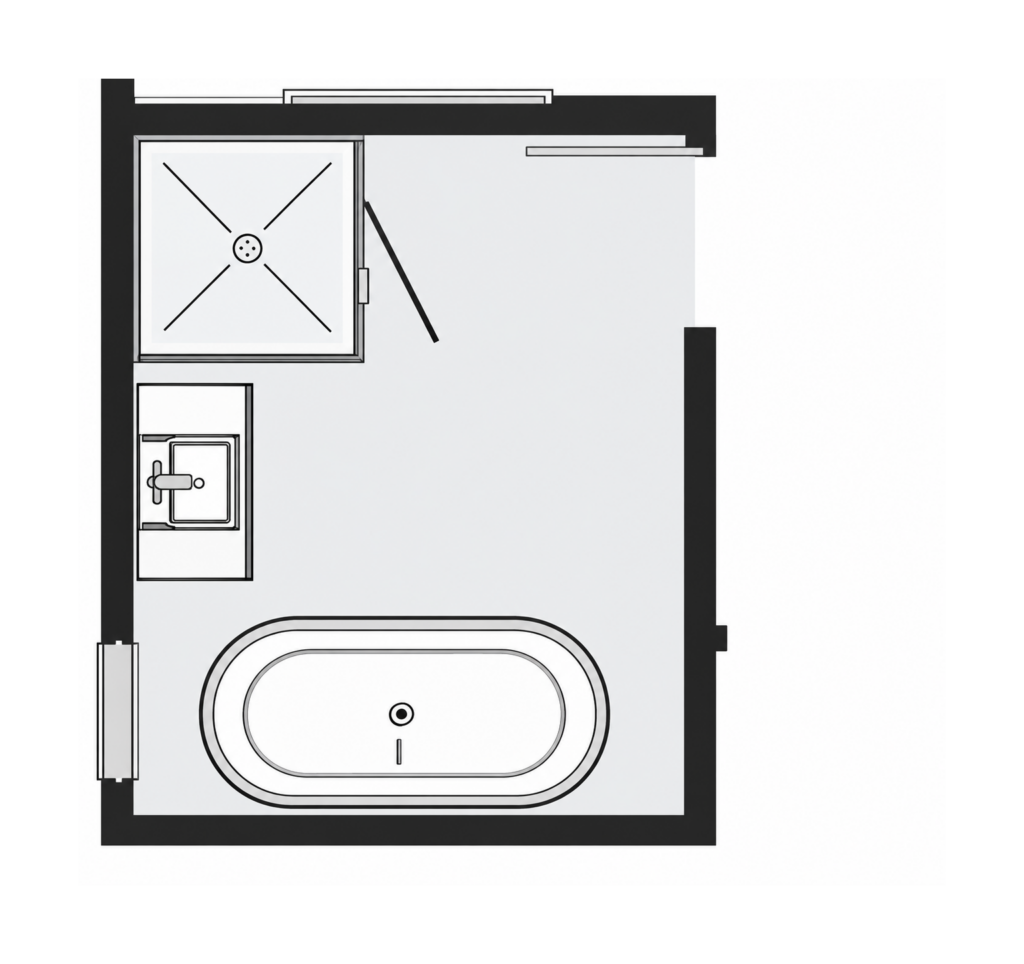 Bathroom layout 3