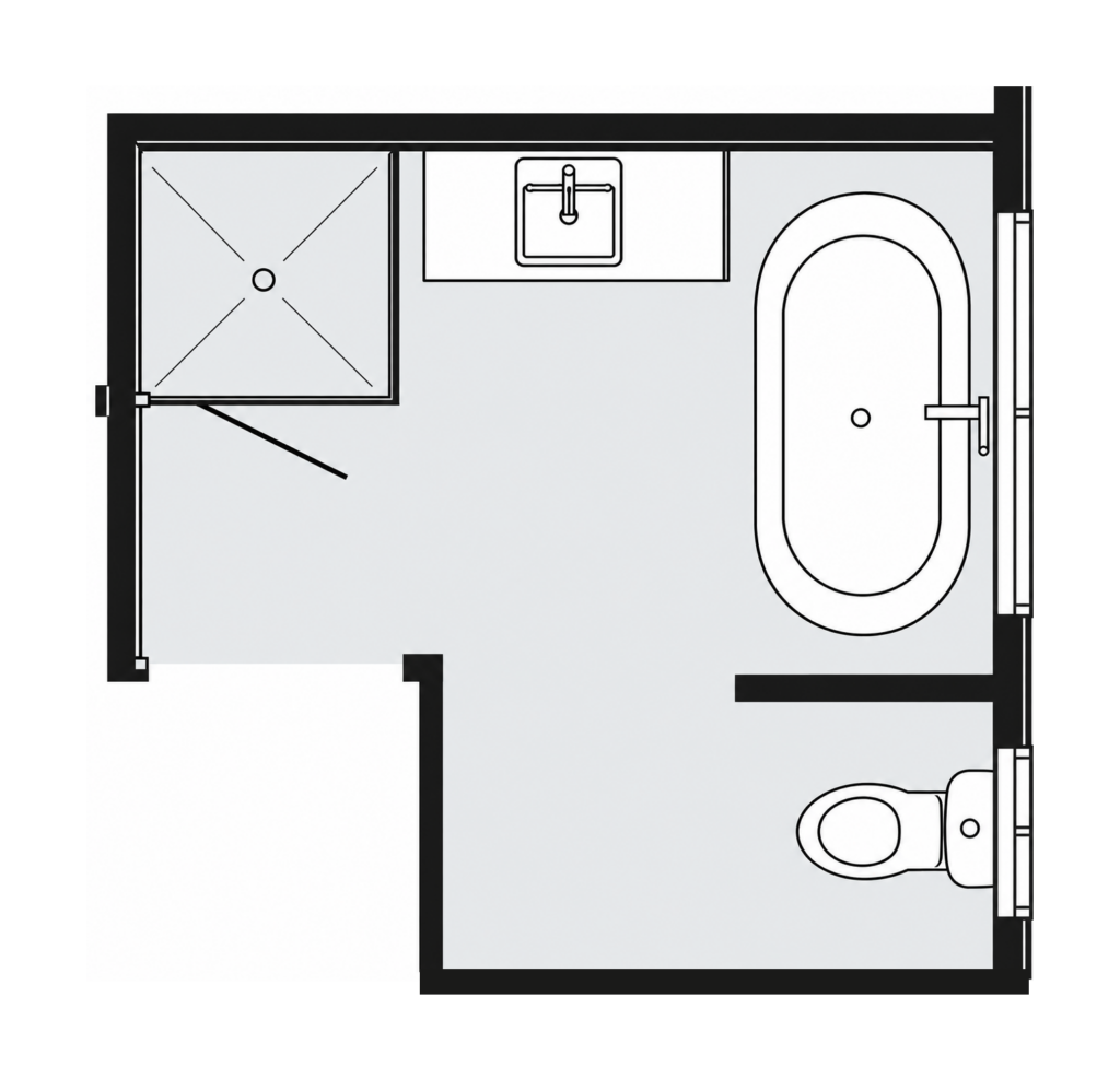 Bathroom layout 4