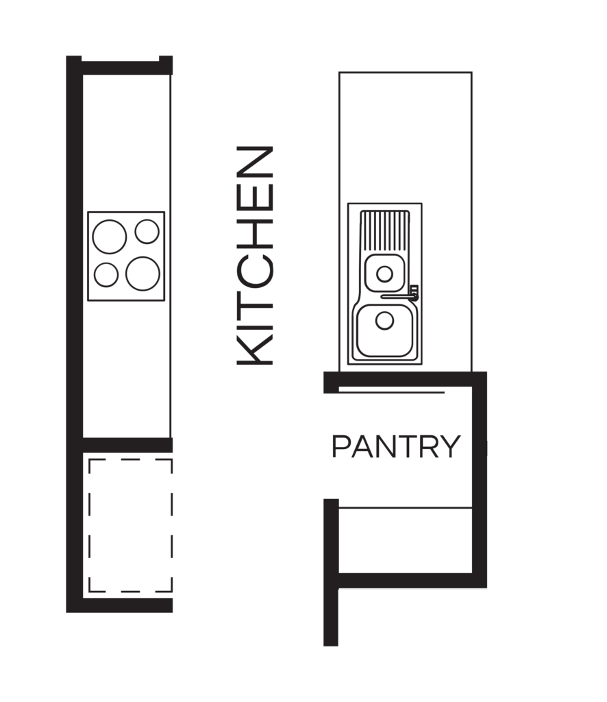Kitchen layout 6