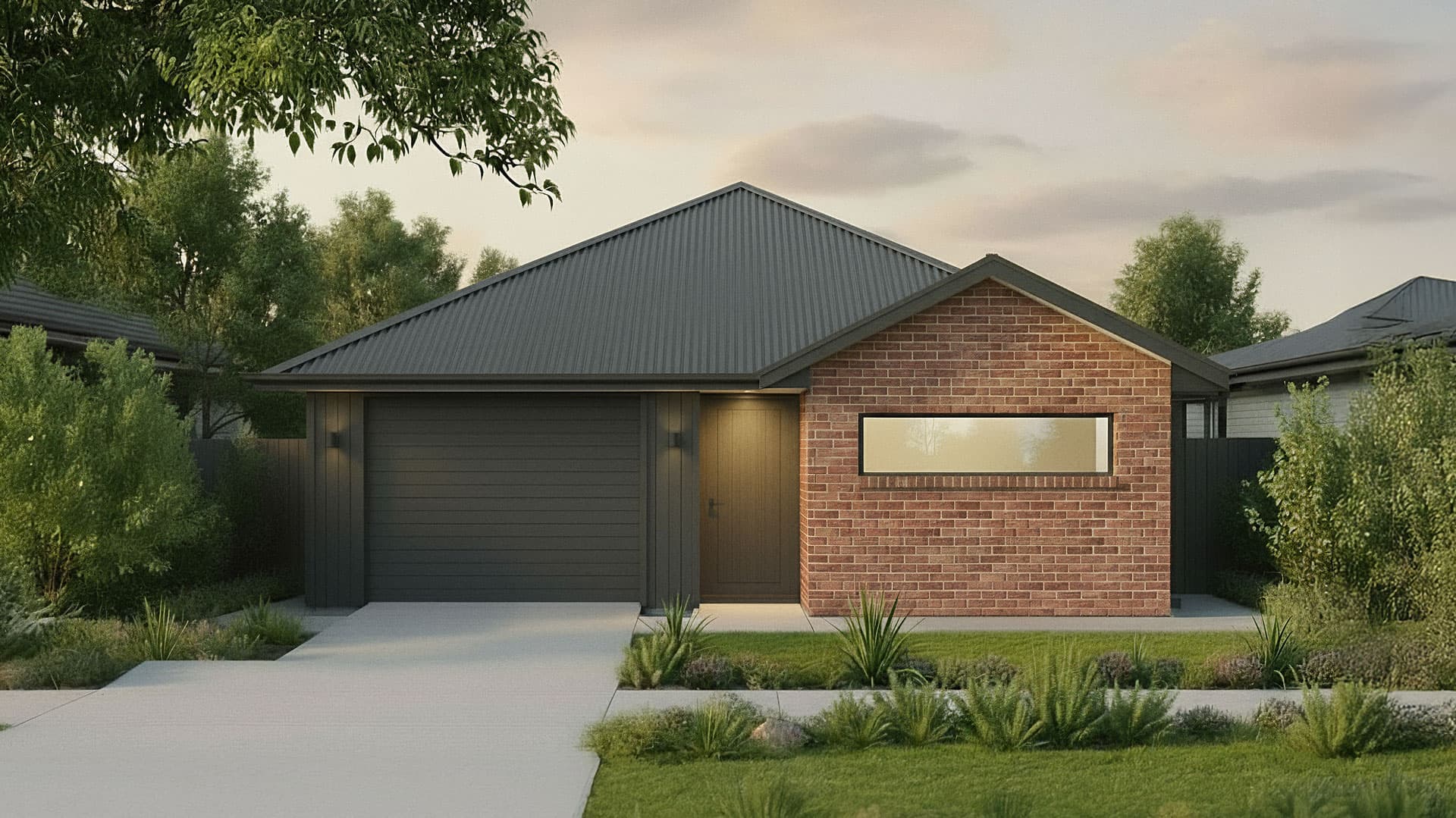 Leeward — Hip roof