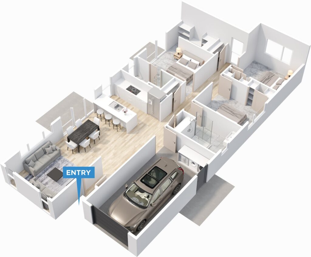 Westbrook floor plan in 3D