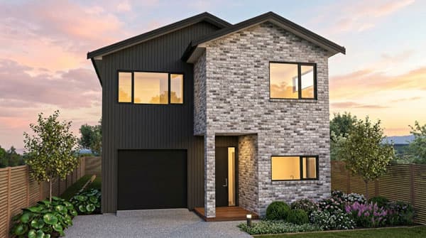 181m² double storey with study and retreat — Gable roof
