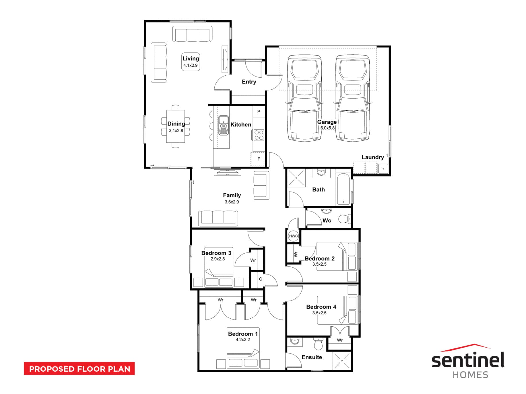 Centrally located – close to Town, Schools & Park floor plan