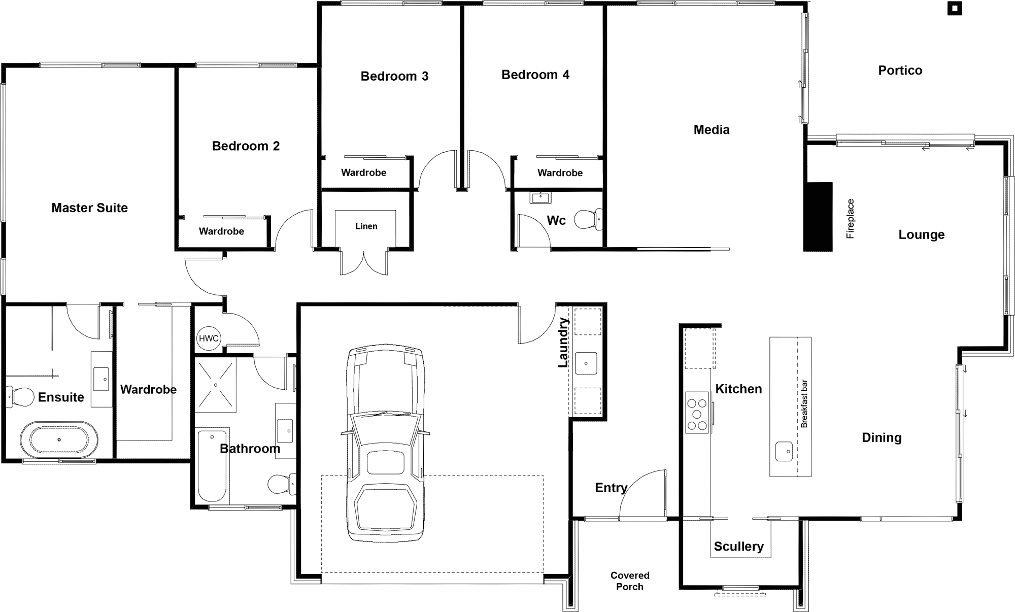 Colonial floor plan