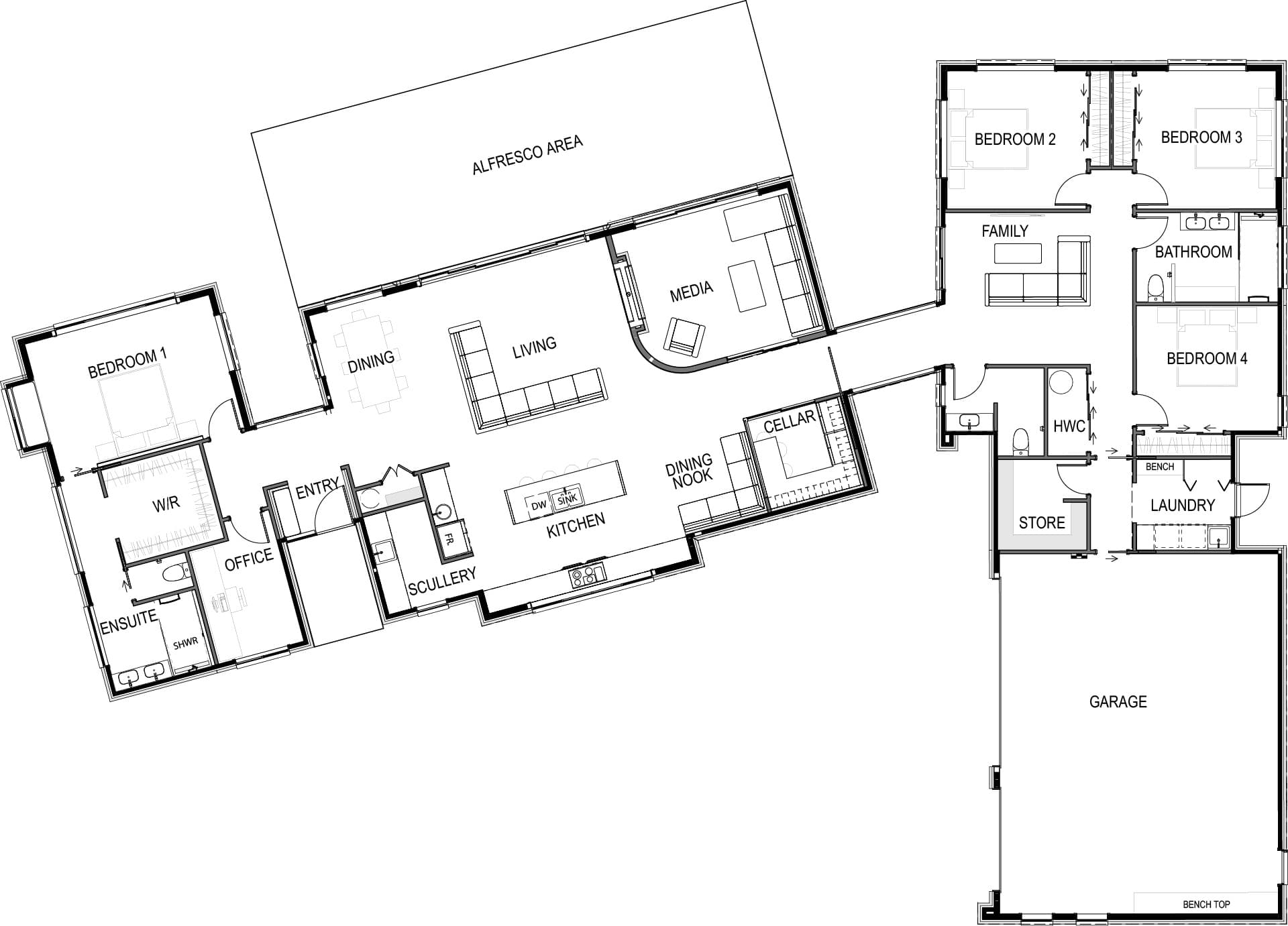 Riverside floor plan