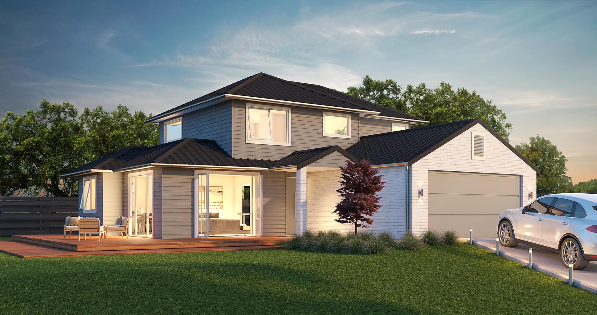 Bellevue — Hip roof