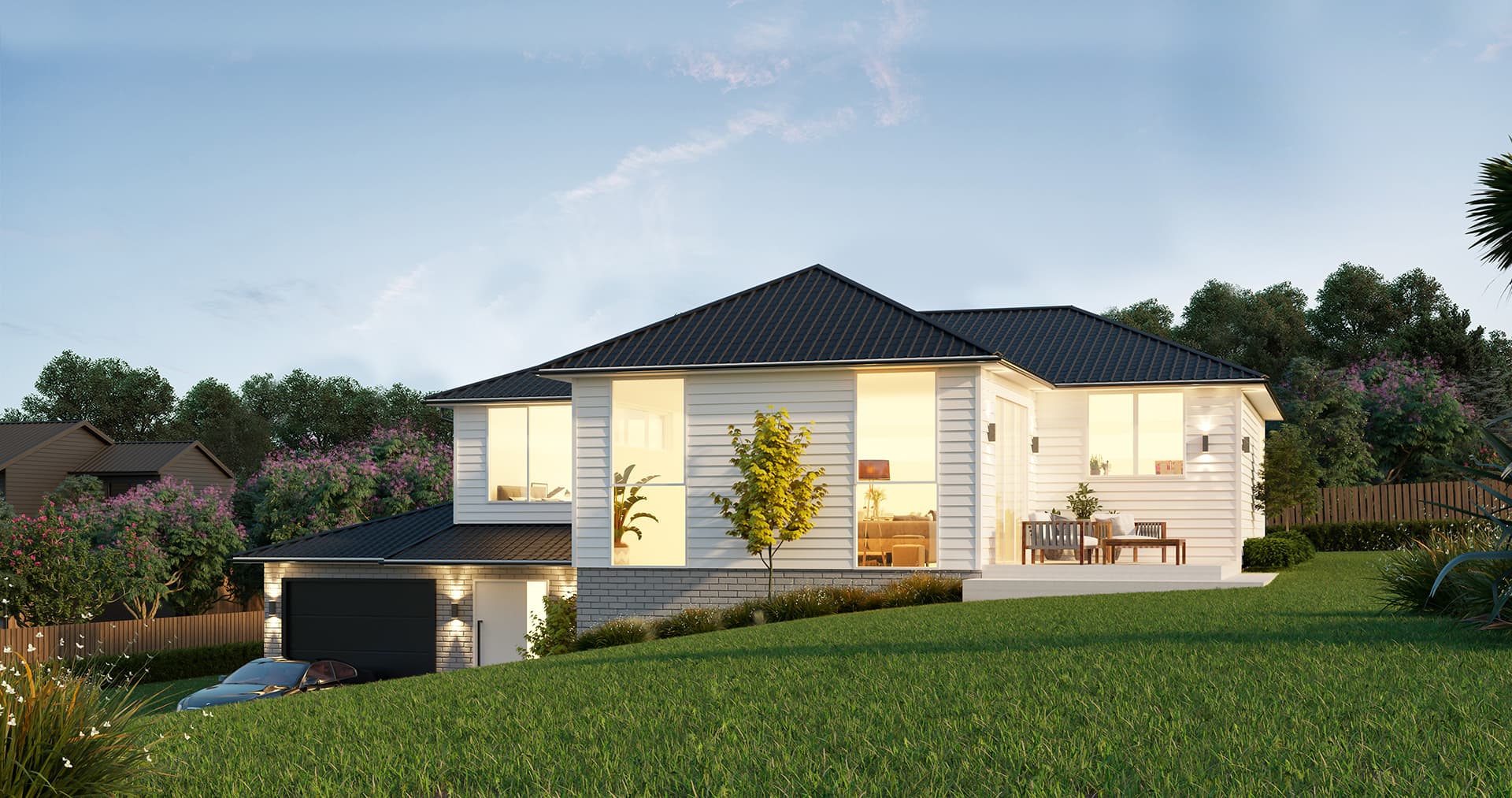 Buchanan — Hip roof