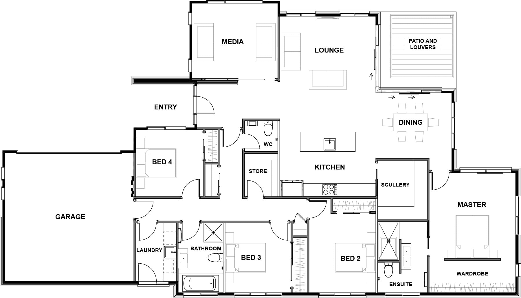 Hamilton floor plan