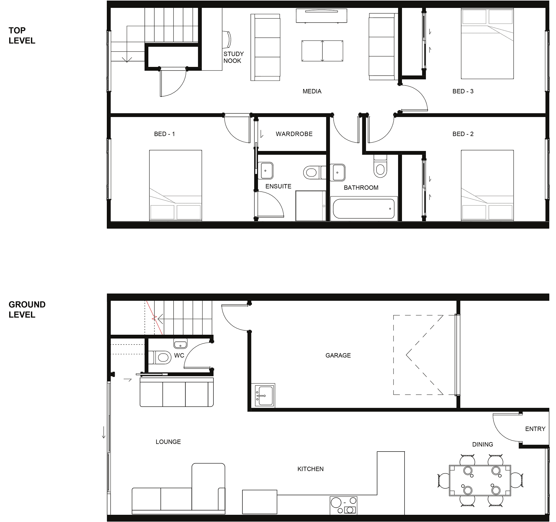 Heaphy Single 2D Plan