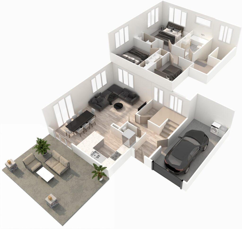 Jubilee floor plan in 3D
