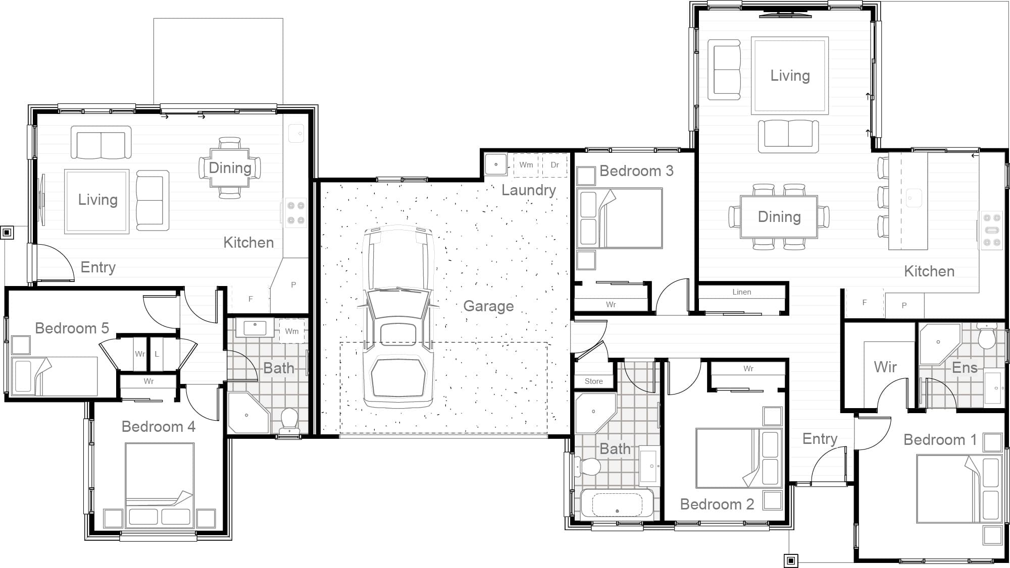 204m² Home and Income floor plan