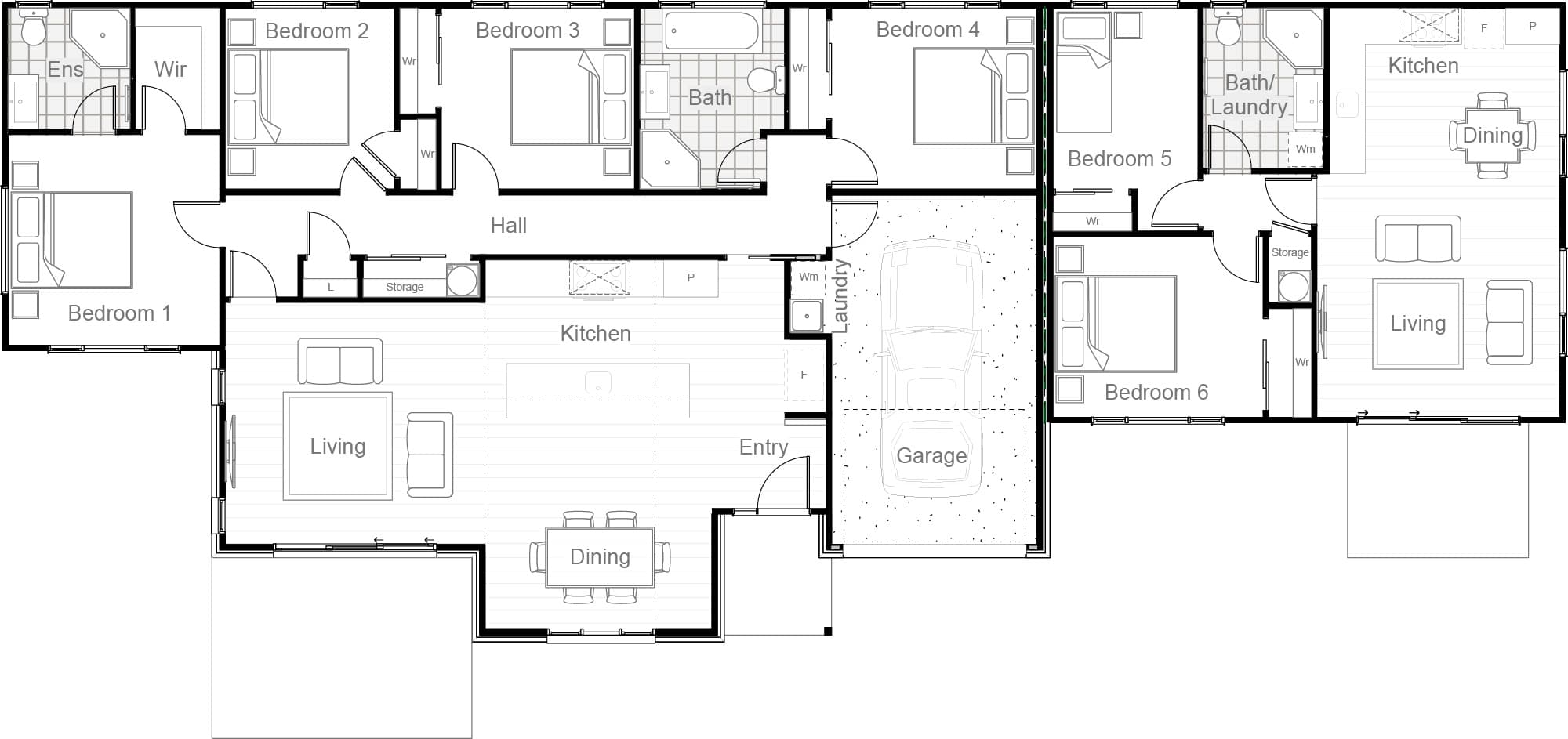 213m² Home and Income floor plan
