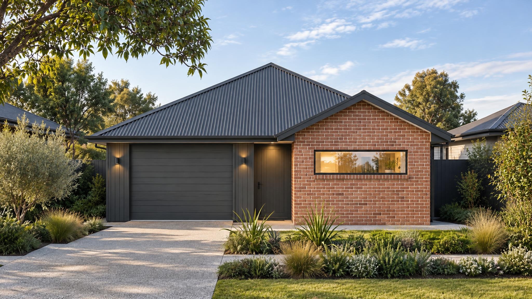 Leeward — Hip roof