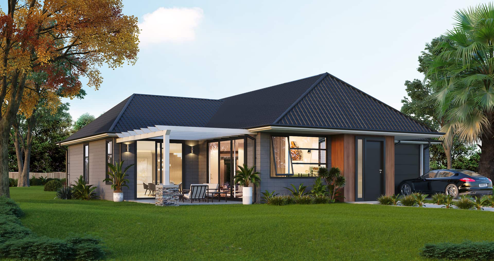 Olsen — Hip roof