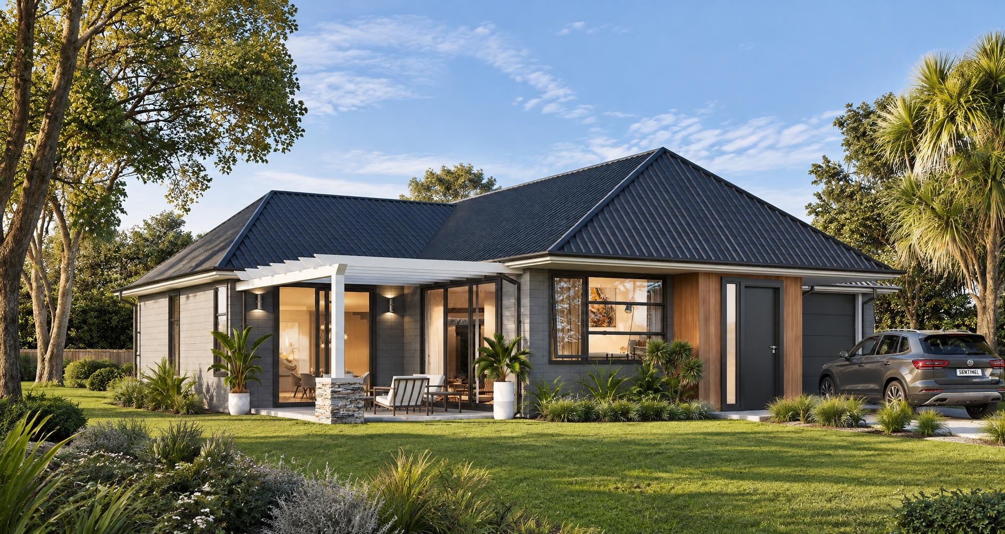 Olsen — Hip roof