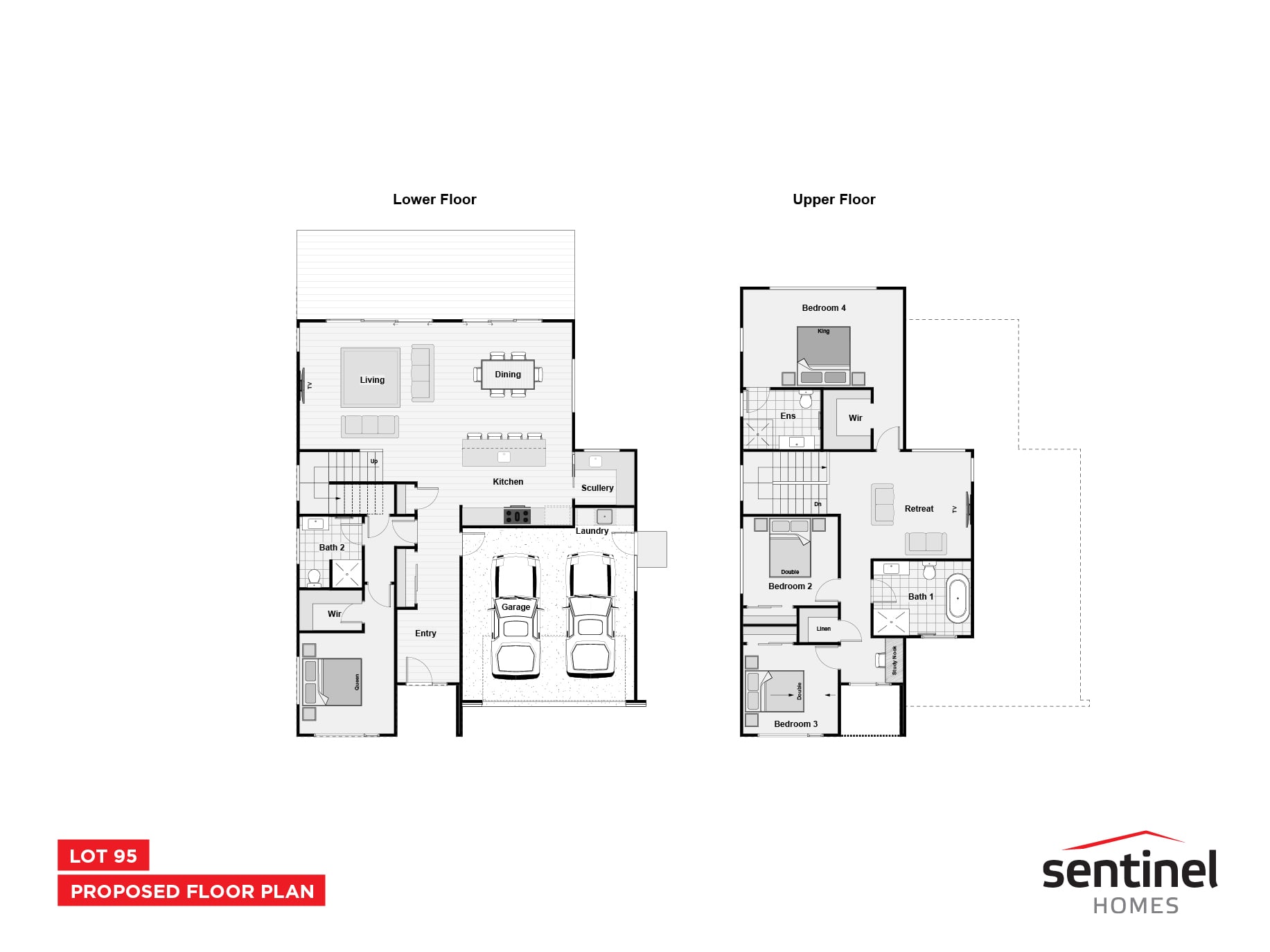 Luxurious island living floor plan