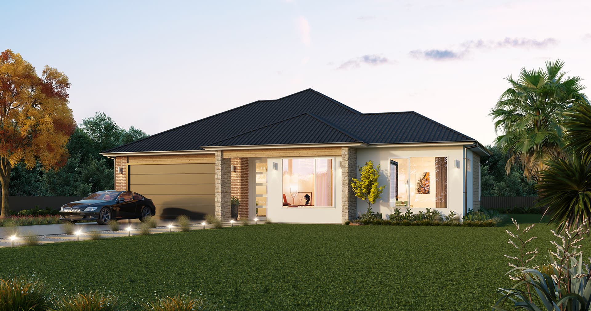 Twin Parks — Hip roof