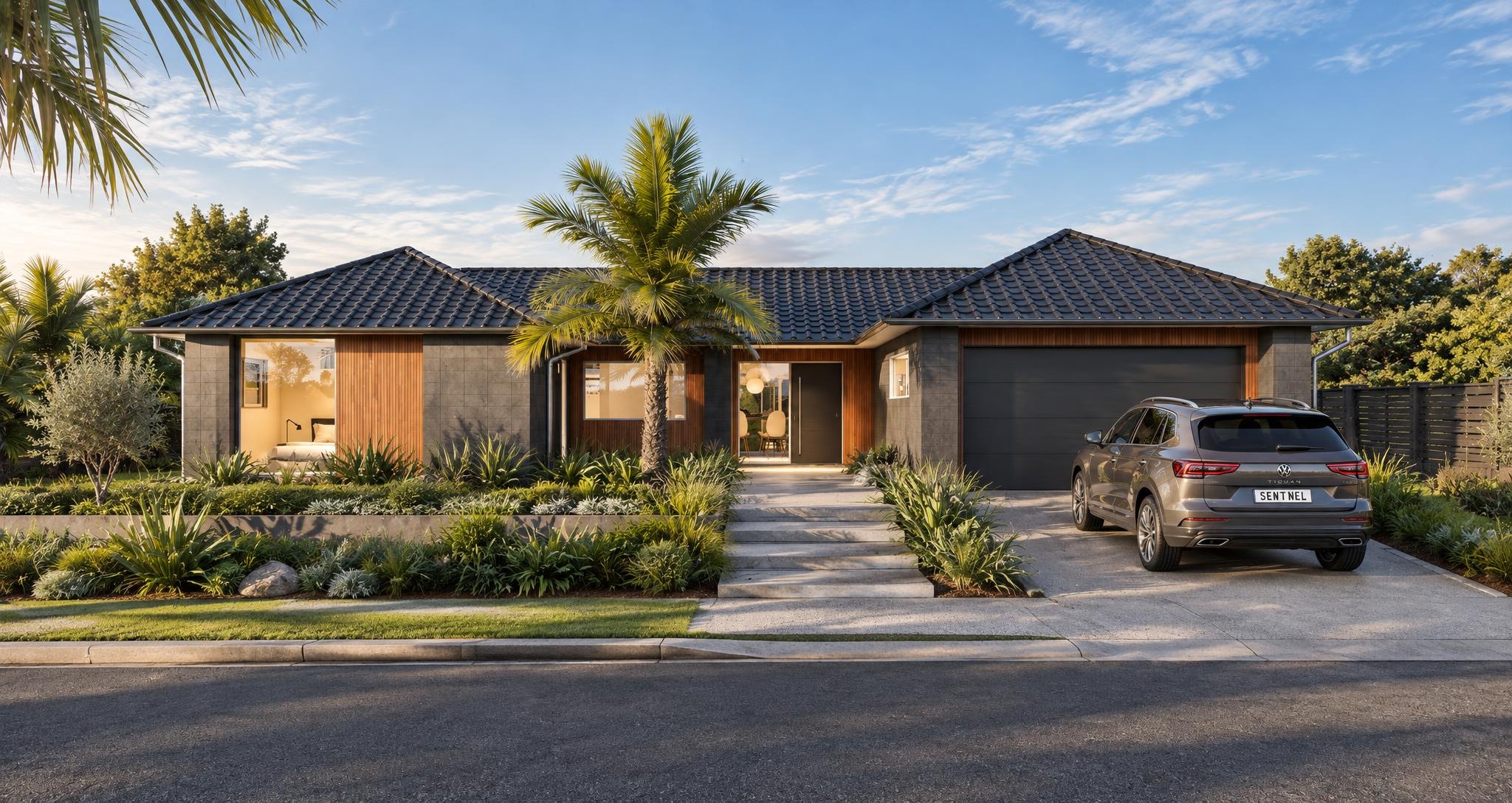 Taranaki — Hip roof
