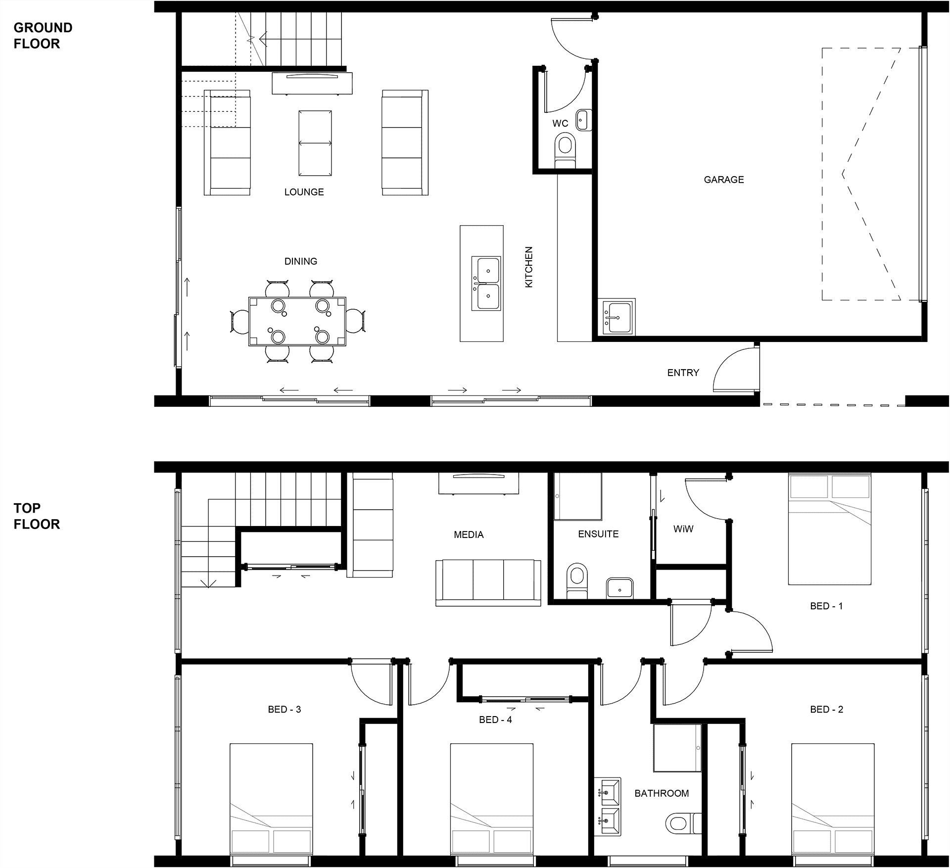 Tongariro Single 2D Plan