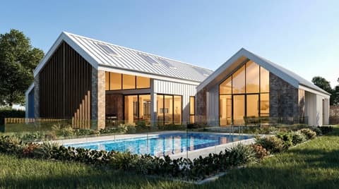 Pop-up display home exterior