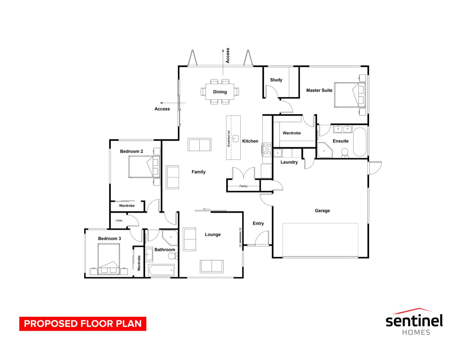 Bespoke New Build in Tokoroa floor plan