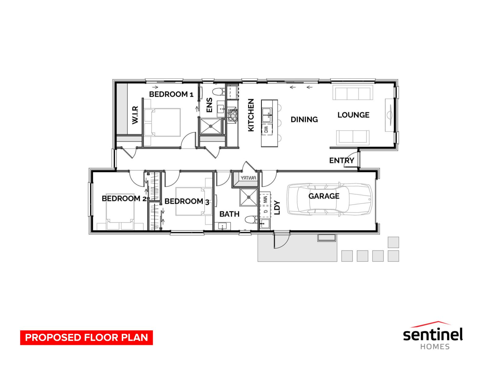 Bush, Beach & Brand New! floor plan
