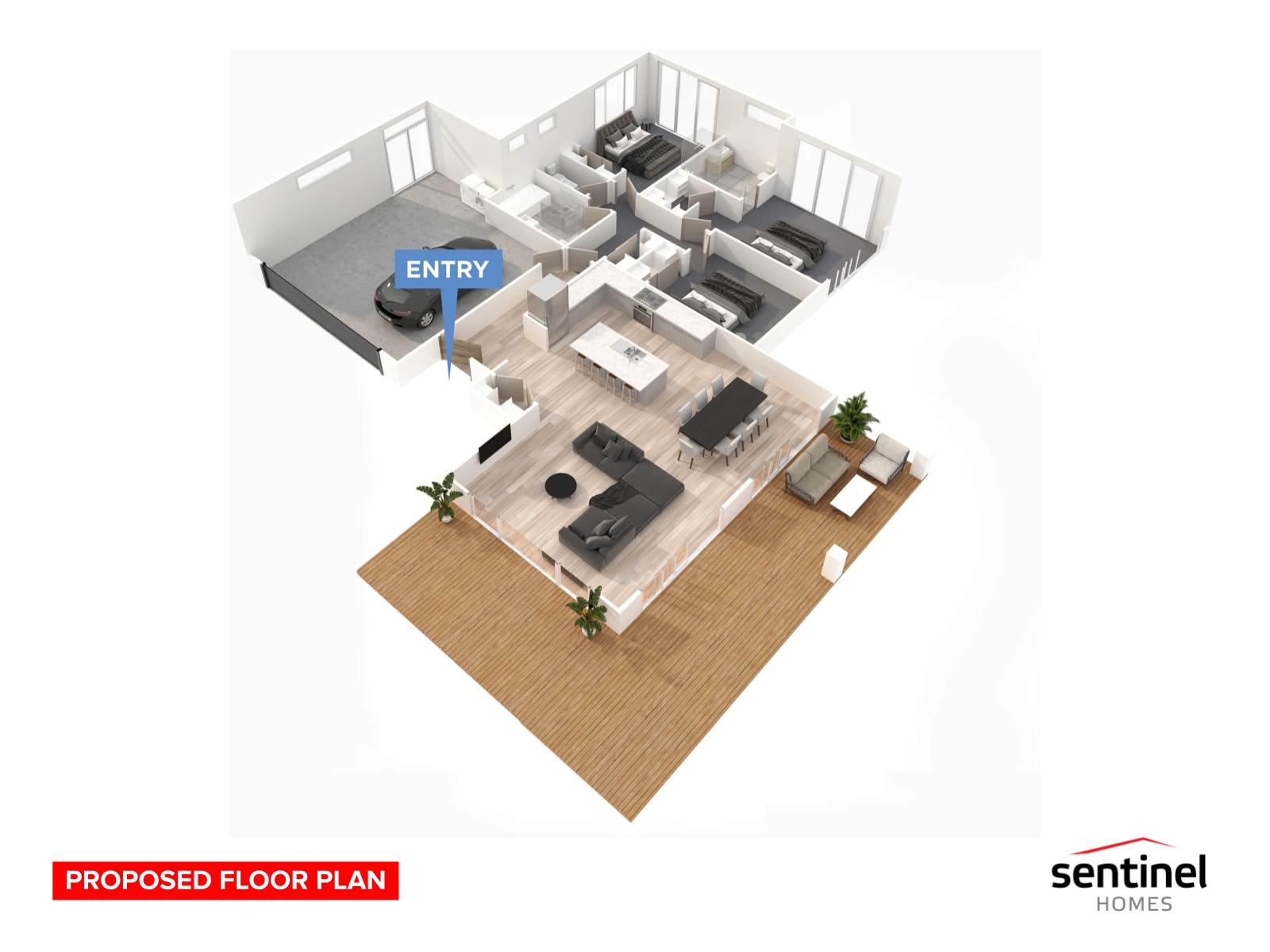 Levin New Home Package floor plan