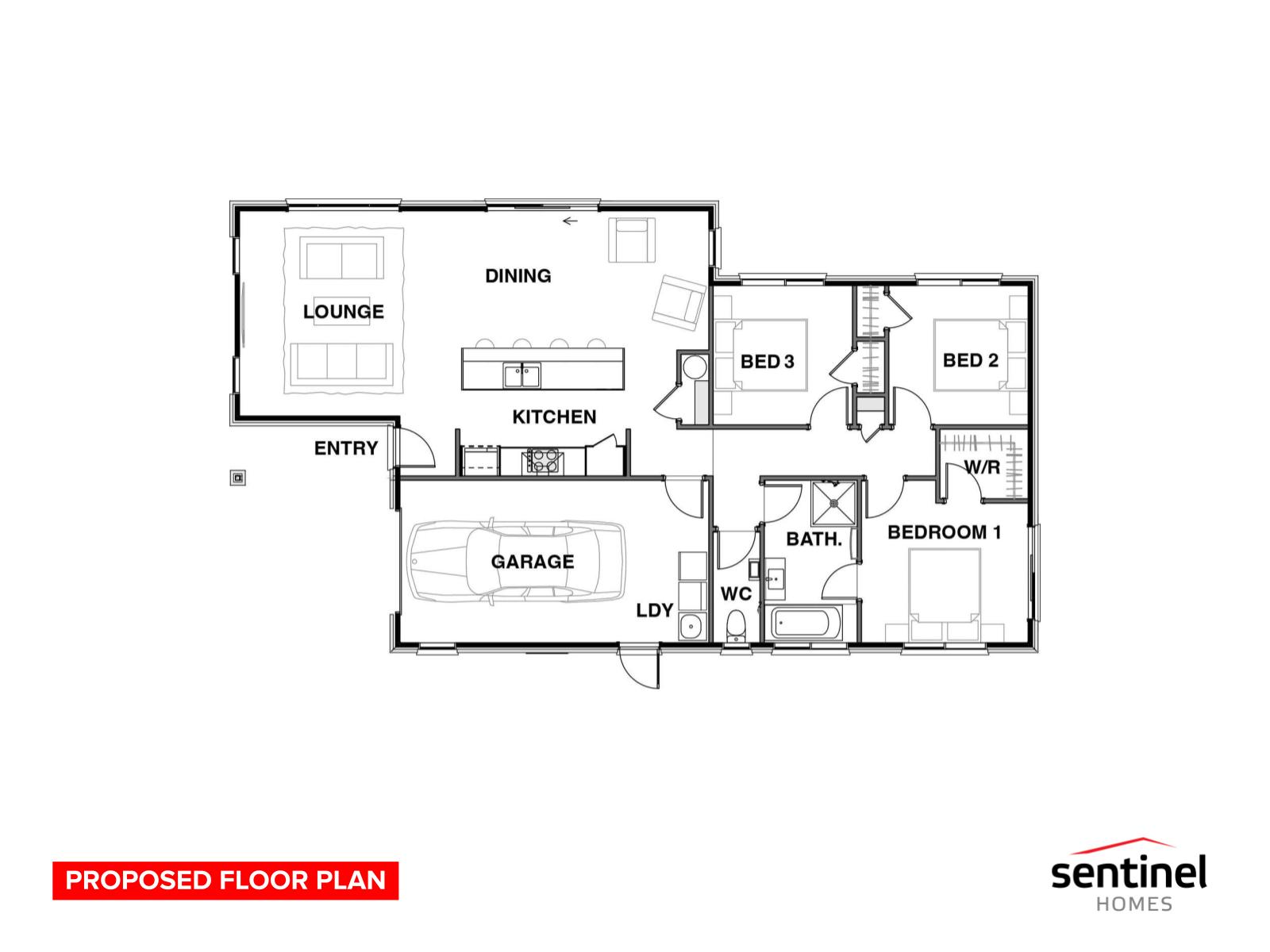 New Home & Land $705k floor plan