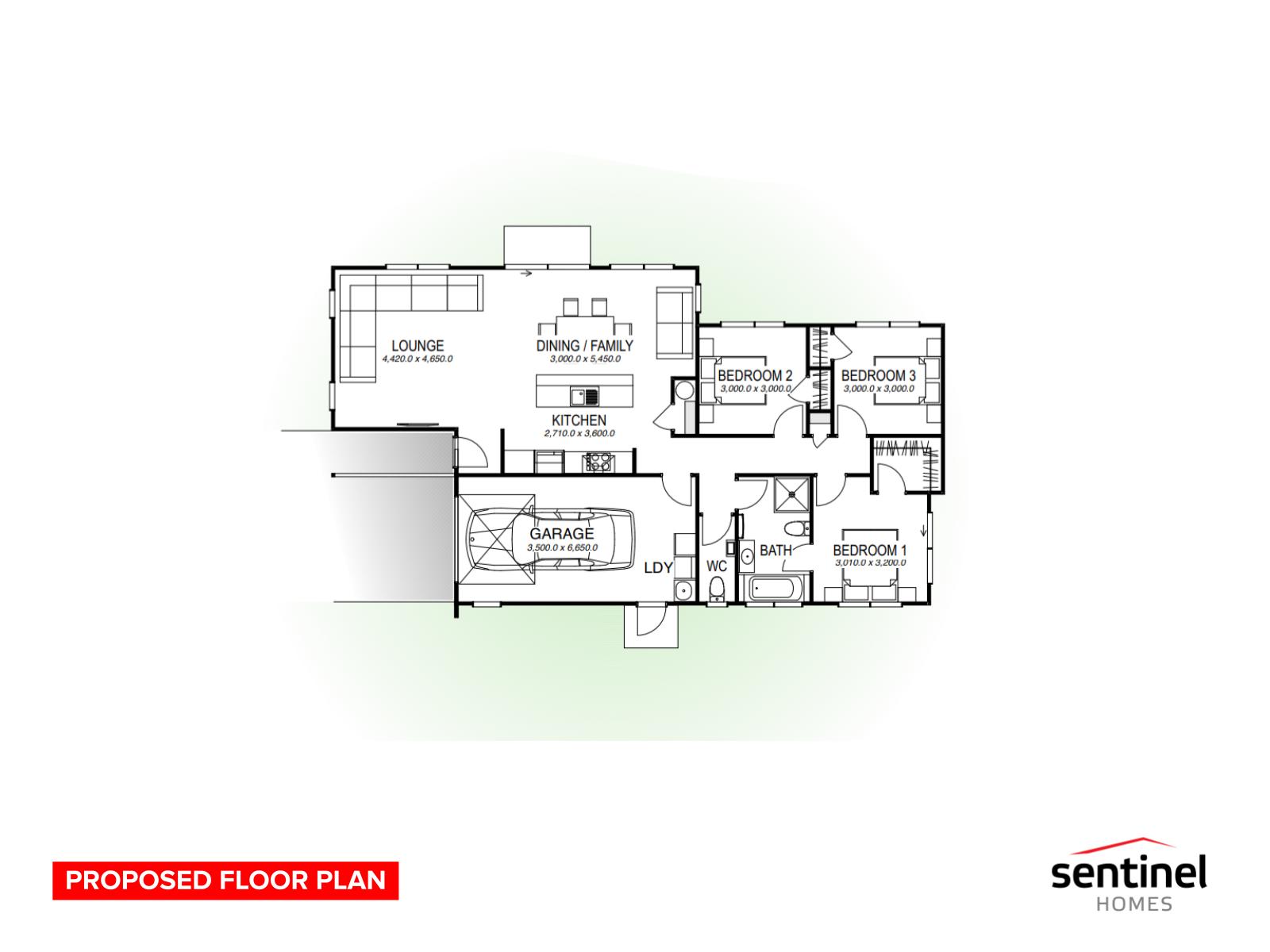 MODERN LUXURY floor plan